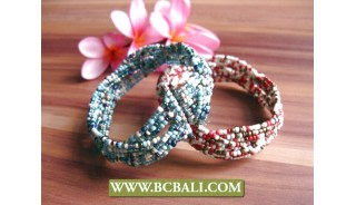 Simply Design Kids Cuff Beads Bracelets